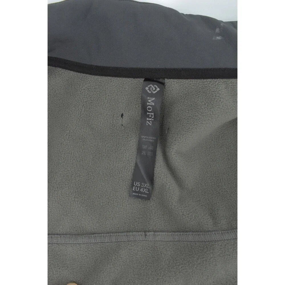 MoFiz Mens 3XL Softshell Fleece Lined Vest Grey Golf Activewear